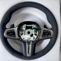 Volant en Suède à Chauffage et Vibration Intégrés pour BMW Série G G90 G87 G82 G80 G38 G31 G30 G21 G20 G12 G11 G06 G05 G01 M6
