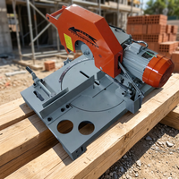 Nouvelle machine à scier les barres d'acier à froid AJZN à angle de 45 degrés, moteur 3kW 380V, haute précision, 170kg, lame de 455mm, haute capacité de coupe