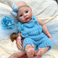 Poupées Bébé Reborn en Silicone Interactives pour Tout-Petits, 16 Pouces, Filles, avec Détails Réalistes et Veines, Cadeaux de Fêtes, Jouets