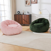 Fauteuils poufs géants pour adultes en mousse à mémoire de forme, canapé pouf, canapé paresseux, canapé d'angle compressé, fauteuil citrouille OEM