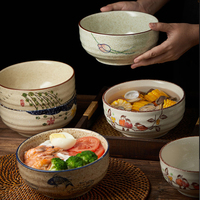 Fournisseur chinois de bols à pâtes japonais de 6 pouces, bols à ramen en porcelaine, bols de service en céramique de haute qualité