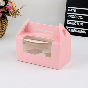 Caja de papel transparente para llevar pasteles, caja de PVC para Postres, embalaje de dulces, comida, venta al por mayor - Product Image 3
