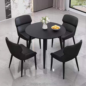 Nordico semplice moderno lastra di roccia tavolo da pranzo Set per appartamento Hotel o Villa mobili per la casa senza <span class=keywords><strong>recensioni</strong></span> vendita calda - Product Image 3