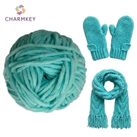Fil de velours chenille doux et fin OEM pour poupées amigurumi DIY, crochet et tricot, plusieurs couleurs