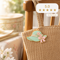 Broches et épingles de revers mignonnes en forme de chapeau de soleil, bijoux Goid Spring Garden, badges métalliques, épingles en émail souple personnalisées, vente en gros, usine OEM