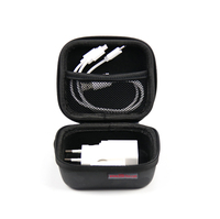 Étui de fixation à fermeture éclair pour prise d'alimentation, Design Mini, Portable, EVA, 50 pièces