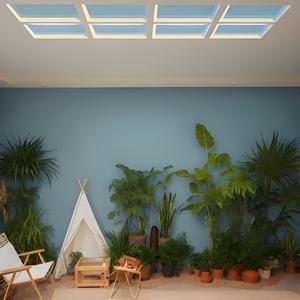 60X120 CM Venda Quente Rayleigh Scattering Plate Virtual Skylight Led Painel Artificial Luz Solar Teto Natural Blue Sky