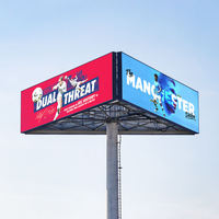Panneau d'affichage LED extérieur personnalisable 960x960mm, étanche, P4 P5 P6 P8 P10, pour publicité sur bâtiments, utilisé pour les stations extérieures