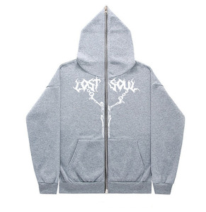 เสื้อฮู้ดดี้โอเวอร์ไซส์แบบมีซับใน สไตล์ยูนิเซ็กซ์ ผ้าเทอร์รี่คอตตอนคุณภาพสูง กันน้ำ สตรีทแวร์ ขายส่ง MOQ ต่ำ - Product Image 6