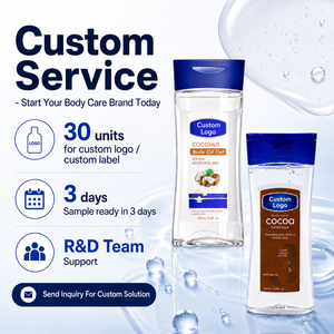 Huile-gel corporelle hydratante au <span class=keywords><strong>beurre</strong></span> de cacao, personnalisable en marque blanche, faible MOQ, 200 ml, pour une peau éclatante avec une finition non collante - Product Image 3