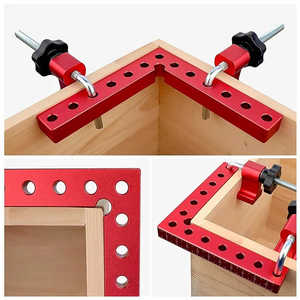Outil de positionnement multifonctionnel en alliage d'aluminium à 90 degrés pour le travail du bois. - Product Image 3