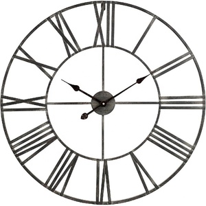 SWT vente <span class=keywords><strong>en</strong></span> <span class=keywords><strong>gros</strong></span> 24 pouces/60cm classique salon décoration <span class=keywords><strong>en</strong></span> métal <span class=keywords><strong>horloge</strong></span> murale chiffres romains métal géométrique horloges murales pour <span class=keywords><strong>bureau</strong></span> - Product Image 1