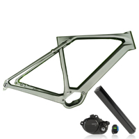 Vélo électrique tout-terrain en carbone et en gravier avec cadre de vélo de route en carbone entraîné par BAFANG M820