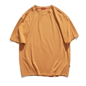 Оптовая продажа, Высококачественная модная футболка из 100% хлопка с коротким рукавом, повседневная мужская футболка большого размера