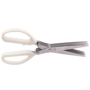Multifunctional 5 In 1 Kitchen Scissors Stainless Steel Straight Head For Slicing Vegetables And Herbs - Product Image 2