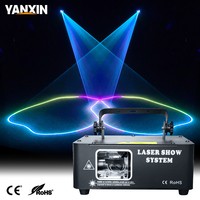 Mini projecteur laser RGB DMX512 à activation sonore, contrôle automatique, animation à faisceau complet pour DJ, soirées, KTV, bars et éclairage de scène