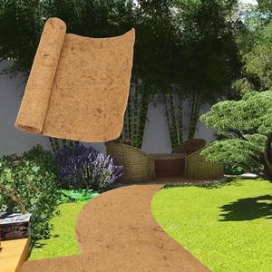 Tapis de culture en <span class=keywords><strong>fibre</strong></span> de jute biodégradable pour plantes d'intérieur 100% tampons de culture hydroponiques Microgreen sans plastique - Product Image 3