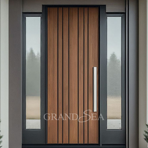 <span class=keywords><strong>Porte</strong></span> <span class=keywords><strong>d</strong></span>'<span class=keywords><strong>entrée</strong></span> blindée moderne en acier de haute qualité pour l'extérieur, motif bois, sécurité antivol, à vendre - Product Image 4