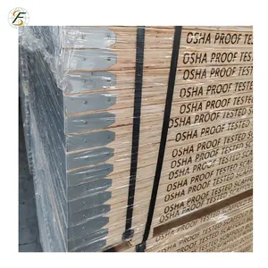 Metal cover protected LVL scaffolding board OSHA standard pine LVL for construction