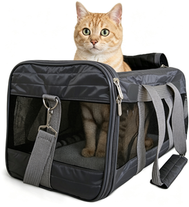 OEM <b>Cat</b> Carrier Soft Sided Large Breathable Foldable Portable Pet Travel Bag Custom Pet Carrier Airline Dog Carrier <b>Cat</b> Bag Pet - Product Image 1