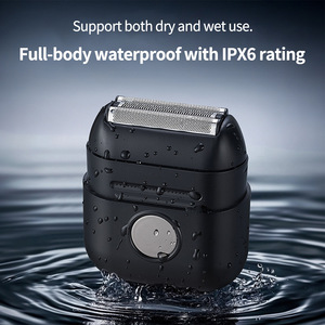 <span class=keywords><strong>Afeitadora</strong></span> Eléctrica Portátil de Triple Cuchilla Recargable por USB, Impermeable IPX7, Recortadora de <span class=keywords><strong>Barba</strong></span> Recíproca <span class=keywords><strong>para</strong></span> Hombres, Cara y <span class=keywords><strong>Barba</strong></span> - Product Image 3