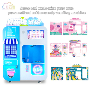 Caiyunjuan Commercial Event Machine Full Automatic Floss Flower Vending <strong>Cotton</strong> <strong>Candy</strong> Maker - Product Image 5