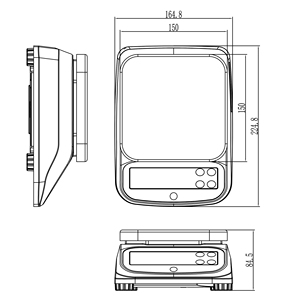 Fonctions personnalisées Affichage Lcd Dessus de <span class=keywords><strong>table</strong></span> électronique IP68 Balances de pesage de colis numériques étanches Balance - Product Image 6