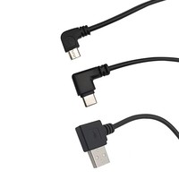 Cable de alimentación con conector USB 2.0 A macho tipo C de 2 y 4 pines, con cabezal en ángulo, para soldar, línea de reparación DIY, 0.25M, 0.3M, 1M