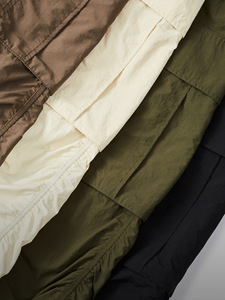 Pantalones Cargo de Primavera/Verano con Estampado a Cuadros Finos, Corte Holgado, Pierna Ancha, Bolsillos 3D, Estilo Casual Urbano para Hombre - Product Image 2