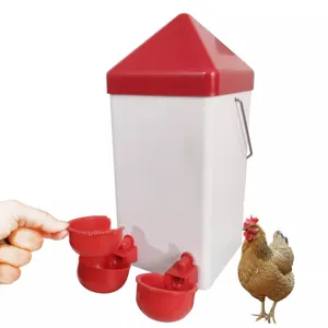 New Design Easy Removable and Cleanable Automatic Chicken Drinker Cups With Insert Cup For Chickens Drinking Water PH-255