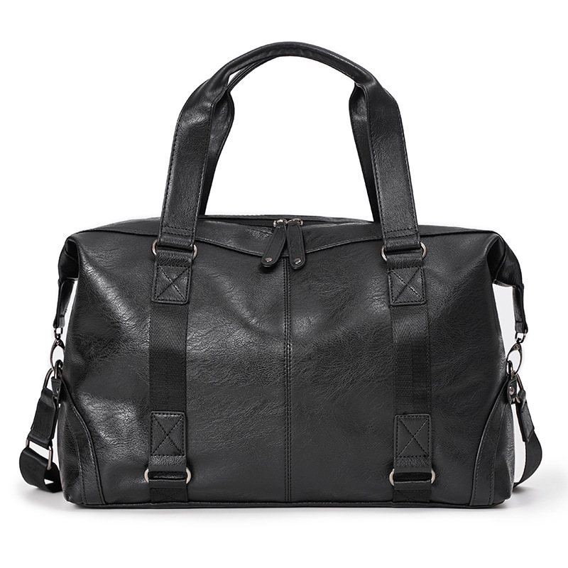 Fashion Travel Luggage Tote Bag Large Capacity High Quality Custom PU Leather Duffel Bags Men