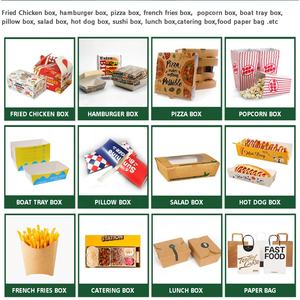 Cajas Ecológicas Personalizadas de Grado Alimenticio Reciclado <span class=keywords><strong>para</strong></span> Sándwiches, Baguettes, Hamburguesas, Aros de Cebolla Frita, Pollo Frito y <span class=keywords><strong>Comida</strong></span> <span class=keywords><strong>Francesa</strong></span> - Product Image 6