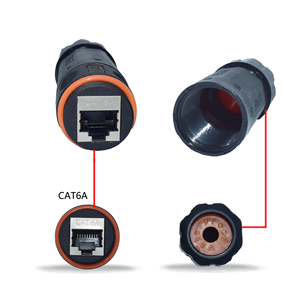 女性LANイーサネット防水コネクタにIP68 CAT6A RJ45女性 - Product Image 4