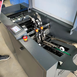 Fully Automatic Paper Folding Saddle Flat Wire Stitching <b>Machine</b> Booklet Maker with Automatic Adjustment <b>Binding</b> Size - Product Image 5