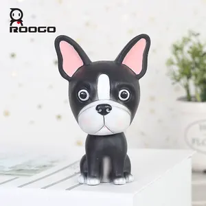 Roogo ออกแบบใหม่สุนัขน่ารักตกแต่งเครื่องประดับเครื่องประดับของขวัญงานฝีมือ Figurines Miniature