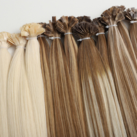 Ekstensi Rambut Manusia Mentah Grosir Pabrik Tipe K Pre-bonded Keratin Flat Tip 12A Kutikula Tersusun Rapi Rambut Virgin Rusia
