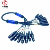 8 canaux professionnels 3m 8 paires mâle femelle 3 broches XLR PVC extension audio équilibrée pour microphones haut-parleurs