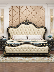 <span class=keywords><strong>Cama</strong></span> <span class=keywords><strong>Continental</strong></span> Blanca Personalizada de Estilo Princesa, <span class=keywords><strong>Cama</strong></span> Queen de 2.2 m, <span class=keywords><strong>Cama</strong></span> Doble Americana, Juego de Muebles para Dormitorio - Product Image 6