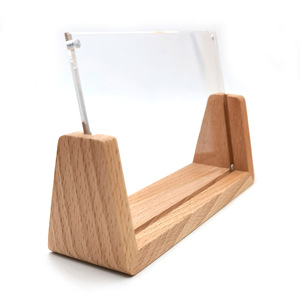 Cornice per foto in legno massello a forma di U, - Product Image 2