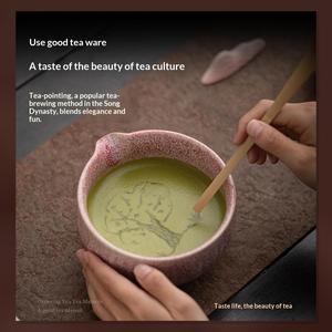 Matcha Eight-Piece New Chinese Style Complete <b>Set</b> <b>Gift</b> Package Bowl Whisk <b>Tea</b> Brush Powder - Product Image 3
