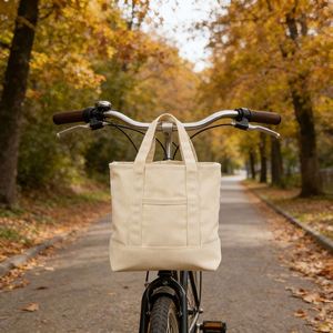 Custom Logo <b>Patchwork</b> Tote <b>Bag</b> Portable Daily Commute Canvas Handbag for Gift - Product Image 4