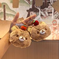 Vente en gros de nouveaux porte-clés en peluche Rilakkuma de style japonais, pendentif de sac en forme d'ours mignon et doux, cadeau adorable pour les filles
