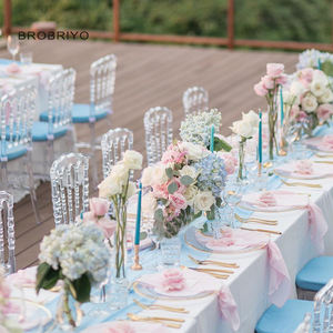 Chaise Phoenix Napoléon en résine acrylique plastique cristal empilable populaire en gros pour banquet de mariage - Product Image 2