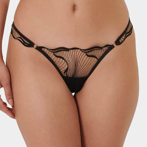 Culottes Bikini Femme Style Français Sexy Brodé Taille Haute Style Lolita Anti-Bactérien Épaisseur Standard en Fibre de Bambou - Product Image 2