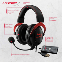 Casque de jeu filaire extrêmement performant H Y P E R X Cloud Hurricane 2 avec fonction stéréo sans fil véritable pour une utilisation mobile en e-sport