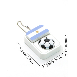 Porte-clés Fidget <span class=keywords><strong>Coupe</strong></span> du <span class=keywords><strong>Monde</strong></span> 2026, Clicker de <span class=keywords><strong>football</strong></span>, Pendentif drapeau national, Cadeau pour supporter - Product Image 6