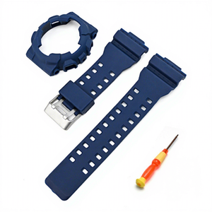 ชุดเคสและสายนาฬิกา TPU แบบด้านสำหรับ Casio <span class=keywords><strong>G</strong></span>-<span class=keywords><strong>Shock</strong></span> <span class=keywords><strong>GA</strong></span>-<span class=keywords><strong>110</strong></span> GD-100 GAX-100 สายนาฬิกาทดแทนพร้อมชุดเคสป้องกันขอบหน้าปัด - Product Image 3