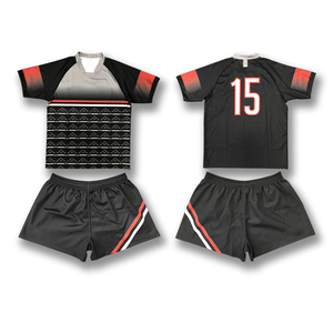 Camisetas de Rugby por sublimación de alta calidad, ropa deportiva a rayas personalizada, uniformes de Rugby, kits de Rugby OEM para hombres - Product Image 6
