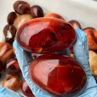 Pierres de palmier rouges naturelles, en cristal poli, Quartz cornaline, disques durs, à vendre, vente en gros, livraison gratuite