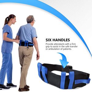 เข็มขัดพยุงเอวสำหรับผู้สูงอายุและผู้พิการ 36x30x62 ซม. สีดำ เข็มขัดพยุงเอวช่วยพยุงเดิน - Product Image 4